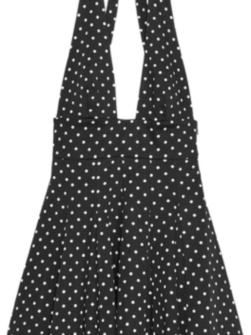 Zara Black Polka Dot Suspender Dress